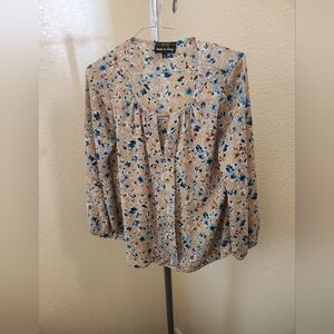 Twine & String Long Sleeve Pullover Blouse